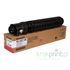 Toner oryginalny Sharp MX62GTMA Purpurowy