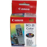 Oryginalny tusz BCI-21 Czarny + Kolor