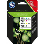 Zestaw tuszy HP 950XL czarny / HP 951XL kolory (CMYK) marki Hewlett Packard