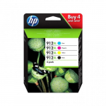 Oryginalny zestaw tuszy HP 912XL (3YP34AE) czarny / niebieski / purpurowy / Å¼Ã³Å‚ty marki Hewlett Packard
