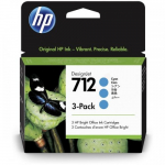 Tusz oryginalny 3ED77A (HP 712) Niebieski 3-pack