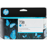 Tusz oryginalny 498N5A (HP 738) 130ml Niebieski