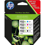 Zestaw tuszy HP 932XL czarny / HP 933XL kolory (CMYK) marki Hewlett Packard