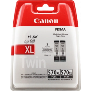 Tusz oryginalny PGI-570PGBK XL (dwupak) Czarny Wydajny