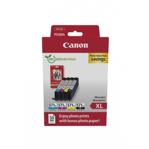 Canon CLI-571XL BK/C/M/Y 0332C006 zestaw oryginalny wydajny