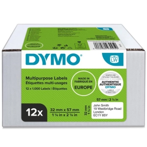 Etykiety DYMO 11354 2093095 57x32mm biała 12 szt