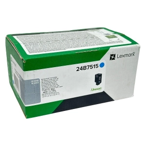 Lexmark 24B7515 toner niebieski oryginalny