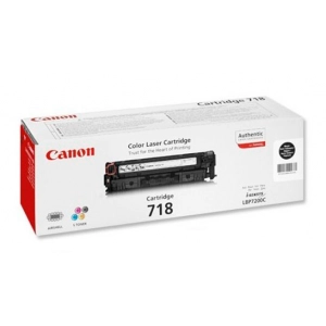 Toner oryginalny CRG 718Bk (2662B005) Czarny (dwupak)