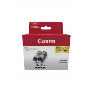 Tusz oryginalny Canon PGI-520BK (2932B019) dwupak czarny