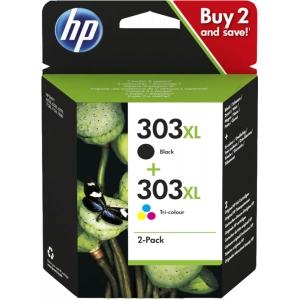Zestaw tuszy HP nr 303XL Czarny /  HP nr 303XL kolor (3YN10AE) Wydajne
