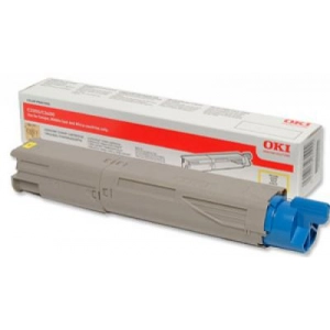 Toner oryginalny 43459329 Żółty wydajny