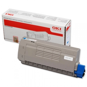 Toner oryginalny 44318607 Niebieski