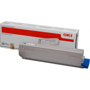 Toner oryginalny 44844507 Niebieski