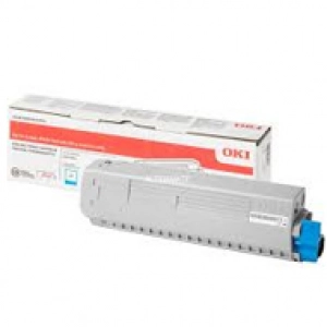Toner oryginalny 46861307 Wydajny Niebieski
