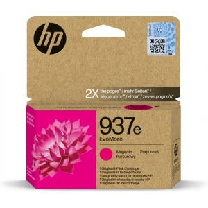 Tusz oryginalny ink EvoMore 4S6W7NE (HP 937e) Purpurowy Wydajny