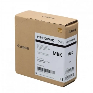 Tusz oryginalny PFI-2300MBK (5276C001) czarny matowy 330ml