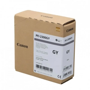 Tusz oryginalny PFI-2300GY (5281C001) szary 330ml