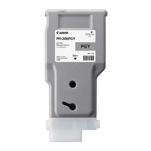 Oryginalny tusz PFI-206PGY (5313B001) Jaszny szary