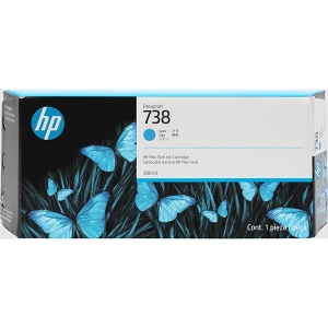 Tusz oryginalny 676M6A (HP 738) 300ml Niebieski