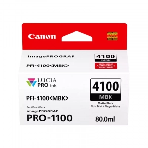 Tusz oryginalny PFI-4100MBK (6776C001) Czarny matowy