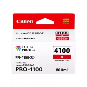Tusz oryginalny PFI-4100R (6785C001) Czerwony