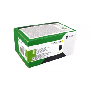 Toner oryginalny 71C20Y0 Żółty