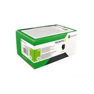 Toner oryginalny 71C2HY0 Żółty Wydajny