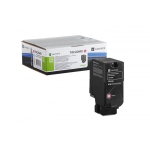 Toner oryginalny 74C2SM0 Purpurowy