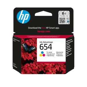 HP 654 7FP38UE tusz kolor oryginalny