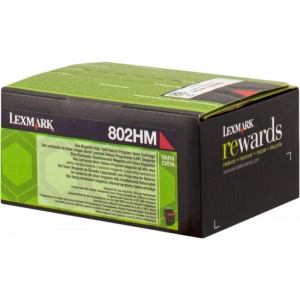 Toner oryginalny 802HM (80C2HM0) Purpurowy