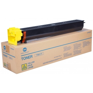 Toner oryginalny A070250 - TN611Y Żółty