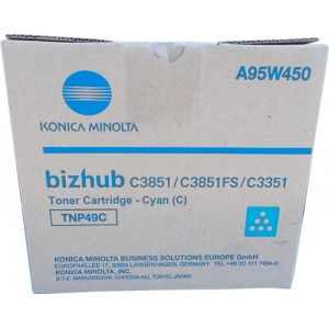 Toner oryginalny TNP-49C (A95W450) Niebieski