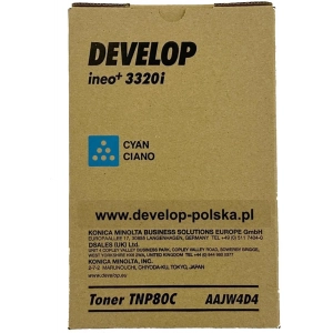 Toner oryginalny TNP-80C (AAJW4D4) Niebieski