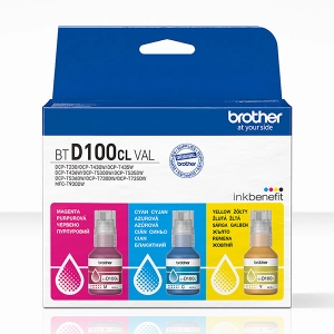 Brother BTD100CLVAL zestaw tuszy kolorowych oryginalny