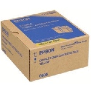 Toner oryginalny C13S050606 Żółty Dwupak