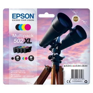 Zestaw oryginalny tuszy czarny/niebieski/purpurowy/żółty nr 502XL CMYK Wydajne (C13T02W64010)