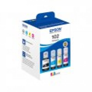 Zestaw oryginalny tuszy T03R6 C13T03R640 (102) Czarny/Niebieski/Purpurowy/Żółty