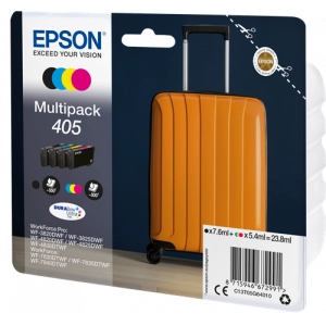 Zestaw tuszy 405 (T05G640, C13T05G64010) Multipack Czarny/Niebieski/Purpurowy/Żółty