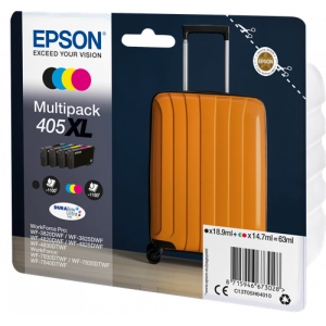 Zestaw tuszy 405XL (T05H640, C13T05H64010) Multipack Czarny/Niebieski/Purpurowy/Żółty Wydajny