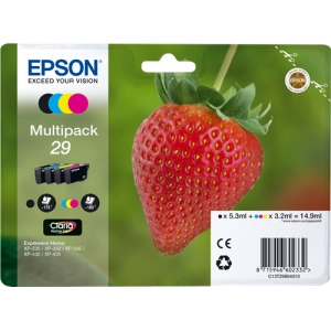 Zestaw tuszy oryginalnych T29864010 (T29) (czarny / niebieski / purpurowy / żółty)
