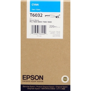 Tusz oryginalny T6032 Niebieski (220ml) C13T603200