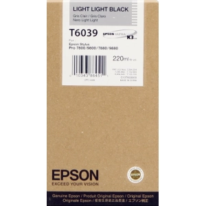 Toner oryginalny T6039 Jasny Jasny Czarny (220ml) C13T603900