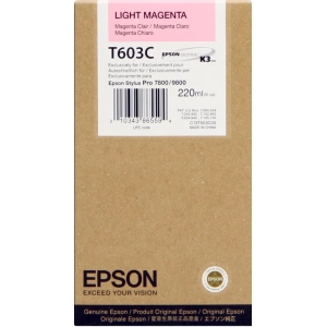 Tusz oryginalny T603C Jasny Purpurowy (220ml) C13T603C00