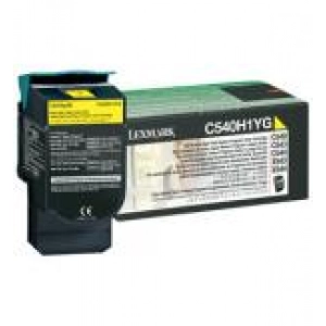 Toner oryginalny C540H1YG Żołty wydajny