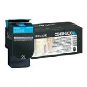 Toner oryginalny C540H2CG Niebieski wydajny (regenerowalny)