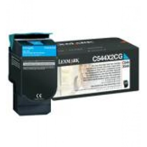 Toner oryginalny C544X2CG Niebieski wydajny (regenerowalny)