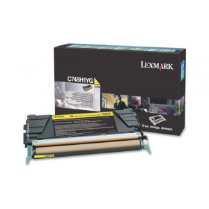 Toner oryginalny C748H1YG Żółty