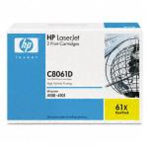 Toner oryginalny C8061X Czarny HP 61X (dwie sztuki)