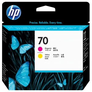 Oryginalna głowica purpurowo-czerwona (HP 70) C9406A + żółta