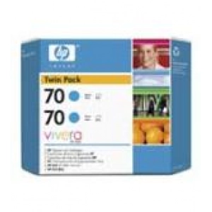Zestaw oryginalny wkładów atramentowych HP 70 Multipack (CB343A) Niebieski